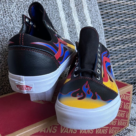 Vans Old Skool Racer Black/Red MENS - Picture 10 of 16